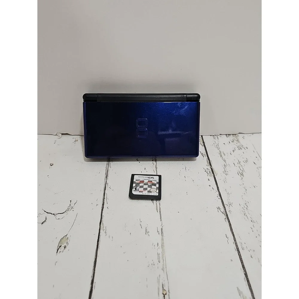 Nintendo DS Lite Handheld Console - Enamel Navy With Mario Kart SEE DESCRIPTION - Picture 2 of 10